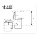 【CAINZ-DASH】アソー 両口リングエルボ　Φ６（１／８） RL-2106【別送品】