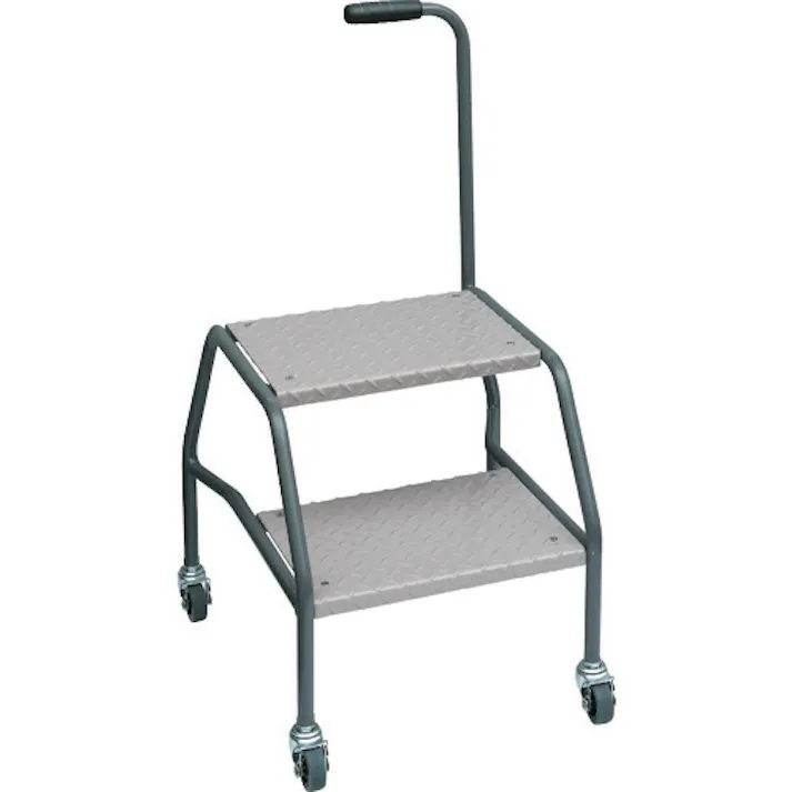 【CAINZ-DASH】日本ファイリング 移動式踏み台SFS型 ステップ2段縞鋼板タイプ H800X470X455 SFS-92CT【別送品】