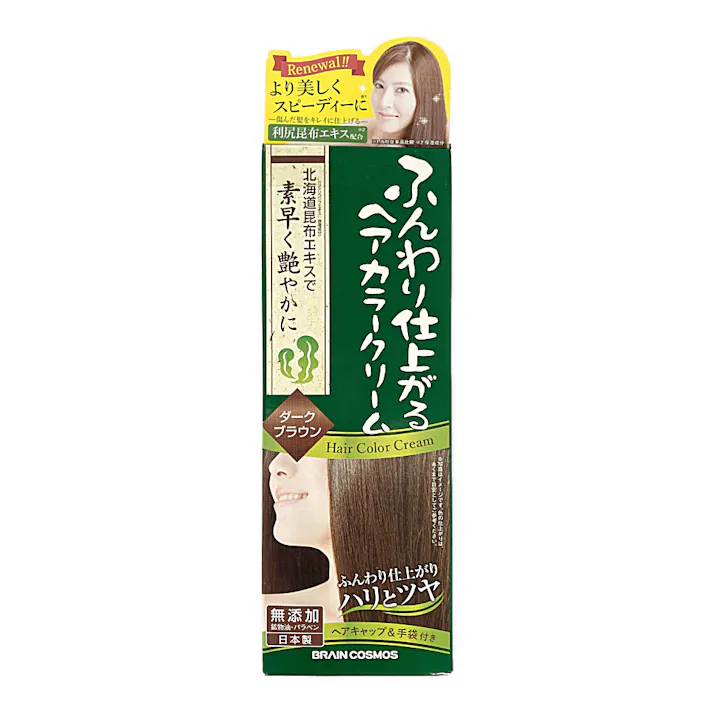 ブレーンコスモス ふんわり仕上がるヘアカラークリーム ダークブラウン