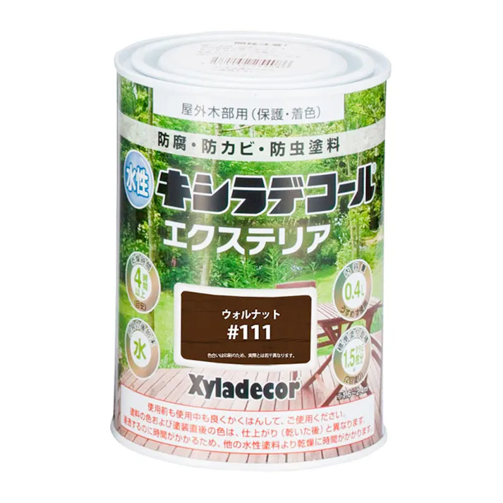 水性キシラデコール エクステリアS ウォルナット 0.4L【別送品】