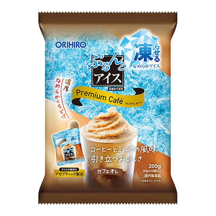 ぷるんとアイス プレミアムカフェ カフェオレ 20g×10個