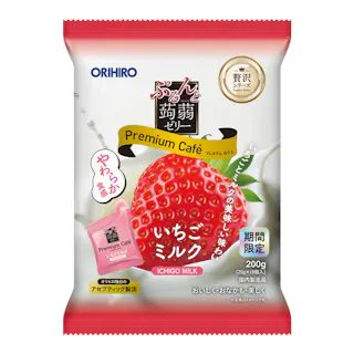 ぷるんと蒟蒻ゼリープレミアムカフェ いちごミルク 10個入