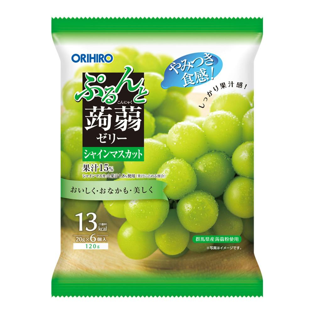ぷるんと蒟蒻ゼリー シャインマスカット 6個入