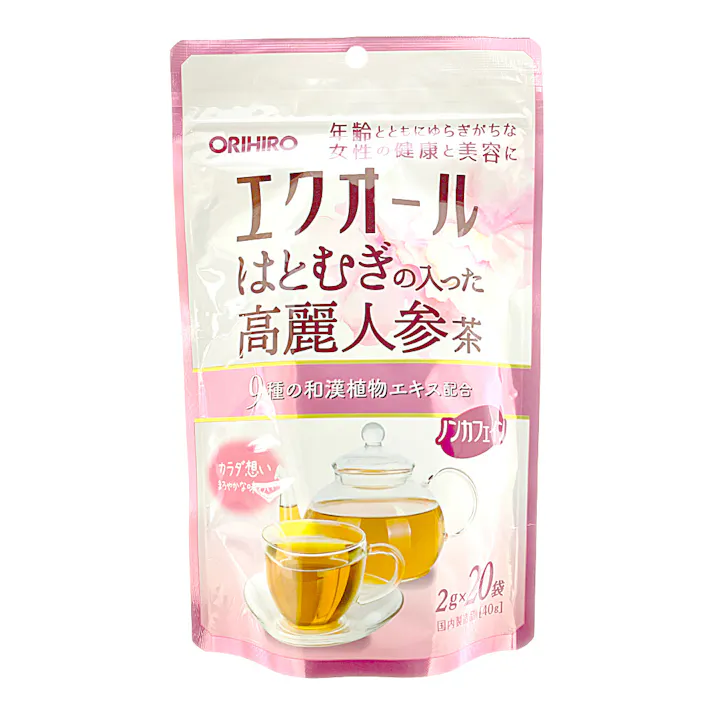 エクオールはとむぎ高麗人参茶 20袋