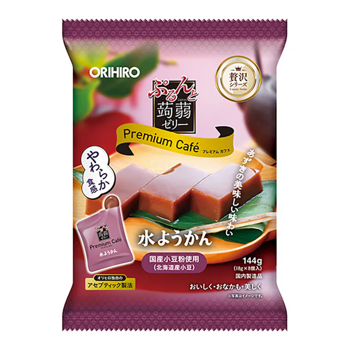 ぷるんと蒟蒻ゼリープレミアムカフェ 水ようかん 18g×8個