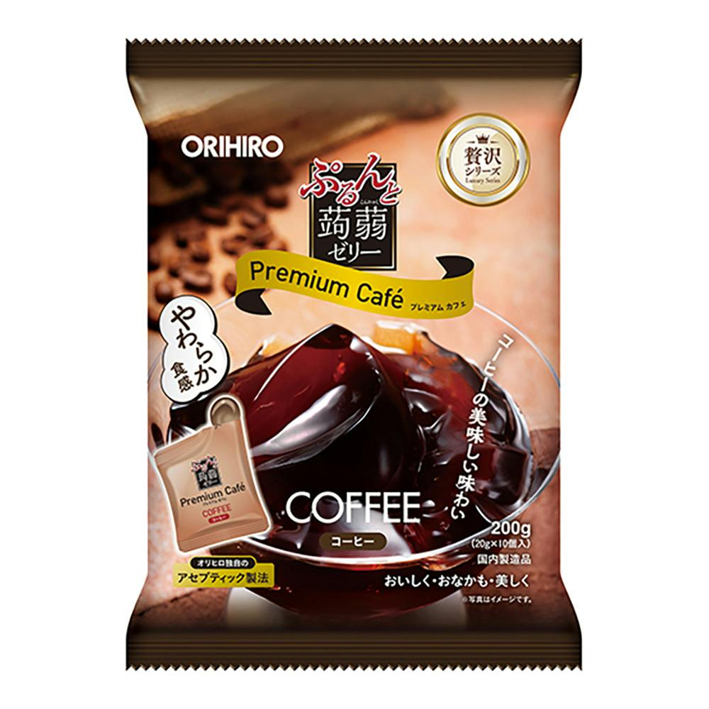 ぷるんと蒟蒻ゼリープレミアムカフェ コーヒー 20g×10個