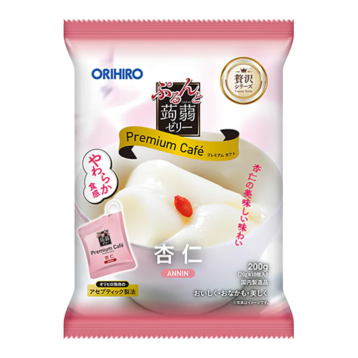ぷるんと蒟蒻ゼリープレミアムカフェ 杏仁 20g×10個