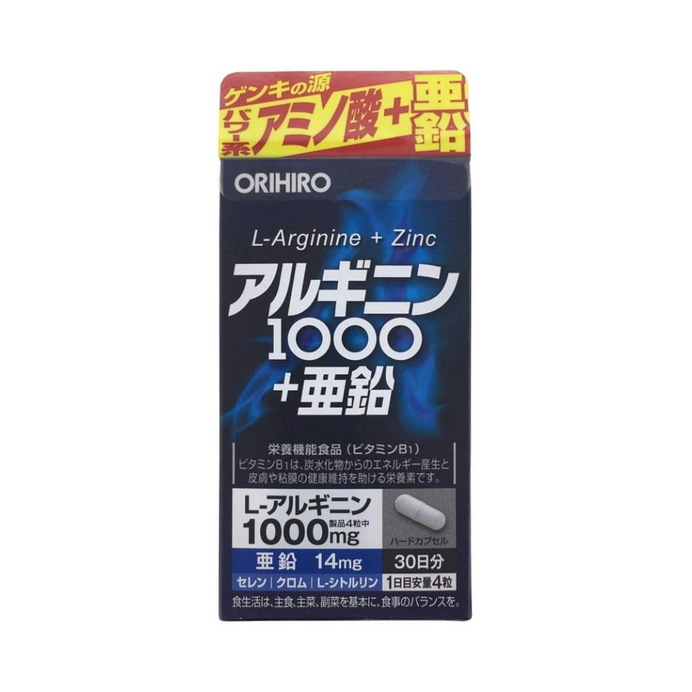 としてシト】 オリヒロ アルギニン 1000＋亜鉛 120粒×4個セット：マークテック にたっぷり - shineray.com.br