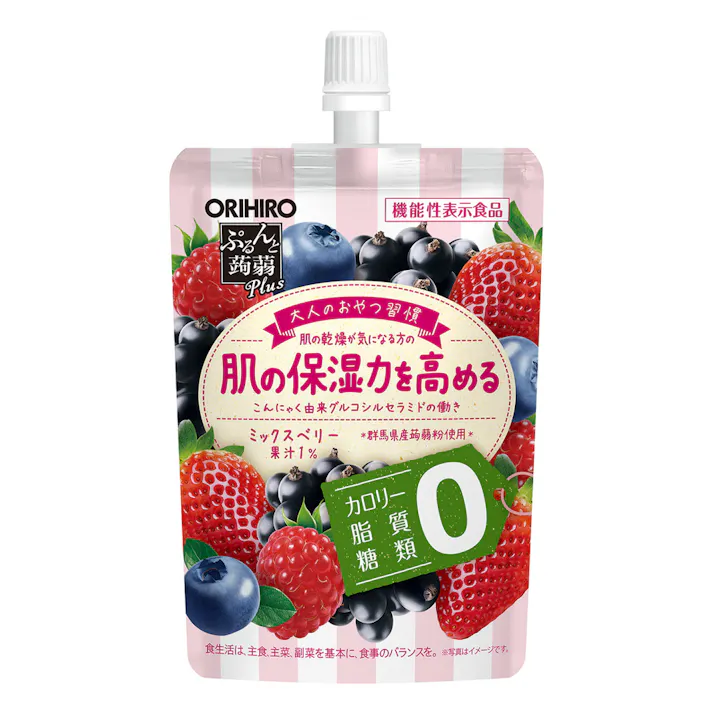ぷるんと蒟蒻Plus ミックスベリー味 130g