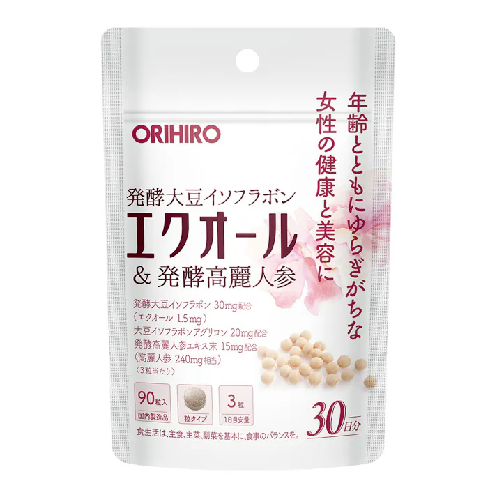エクオール&発酵高麗人参 90粒