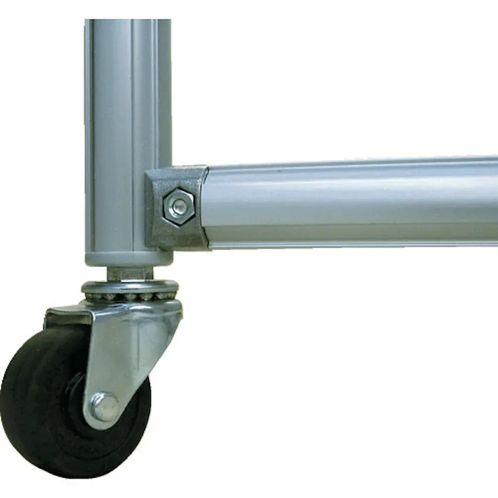 【CAINZ-DASH】吉野 遮光フェンスアルミパイプ 2×2 接続キャスター ダークグリーン YS-22JC-DG【別送品】