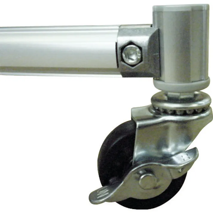 【CAINZ-DASH】吉野 遮光フェンスアルミパイプ 2×2 単体キャスター ダークグリーン YS-22SC-DG【別送品】