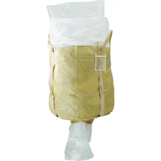 【CAINZ-DASH】吉野 コンテナバッグ丸型 内袋付 排出口付 YS-CB-1000C-PE【別送品】