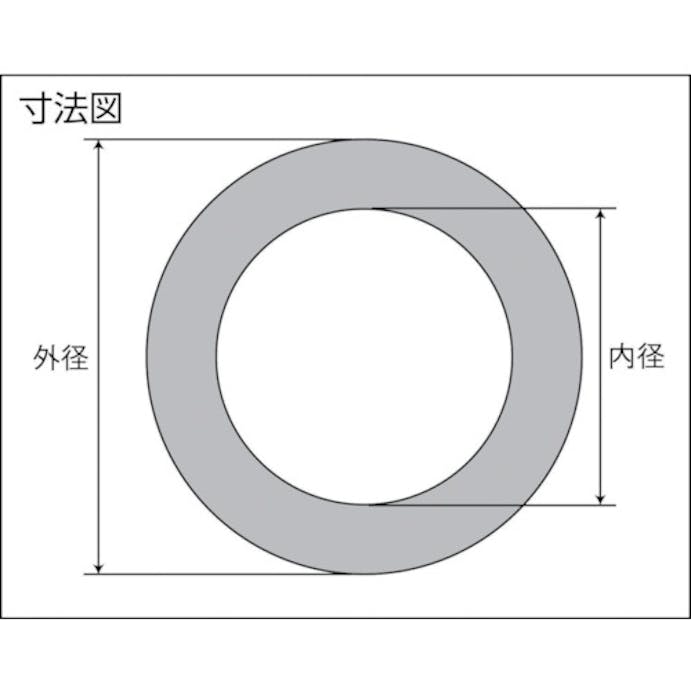 【CAINZ-DASH】アスクテクニカ フランジパッキン４６３５内５Ｋ１５Ａ FR4635-5K15A【別送品】