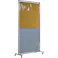 【CAINZ-DASH】吉野 遮光火花兼用衝立 接続型 1×2 固定足(イエロー×A種シート) YS-12JF-Y-BW【別送品】