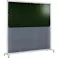 【CAINZ-DASH】吉野 遮光火花兼用衝立 単体型 2×2 キャスター足(ダークグリーン×A種シート) YS-22SC-DG-BW【別送品】
