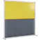 【CAINZ-DASH】吉野 遮光火花兼用衝立 単体型 2×2 固定足(イエロー×A種シート) YS-22SF-Y-BW【別送品】