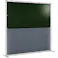 【CAINZ-DASH】吉野 遮光火花兼用衝立 単体型 2×2 固定足(ダークグリーン×A種シート) YS-22SF-DG-BW【別送品】