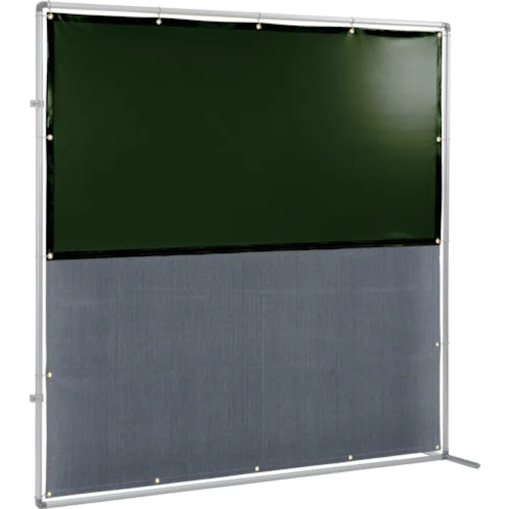 【CAINZ-DASH】吉野 遮光火花兼用衝立 接続型 2×2 固定足(ダークグリーン×A種シート) YS-22JF-DG-BW【別送品】
