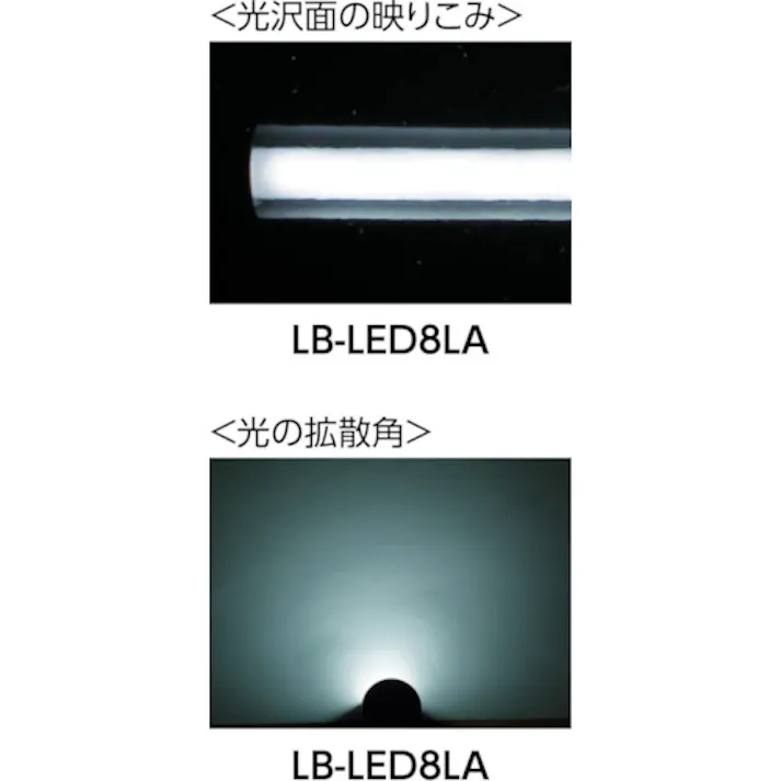 【CAINZ-DASH】嵯峨電機工業 コードレスライトLED本体 防雨タイプ 耐薬品性外筒仕様 LB-LED8LWE【別送品】