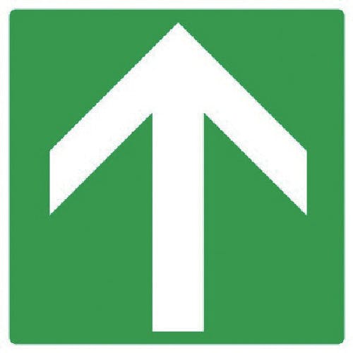 ユニット 矢印ステッカー 緑地白矢印 5枚組 100×100 862-33 安全標識 ユニット 矢印ステッカー 緑地白矢印 5枚組 100×100 862-33 安全標識