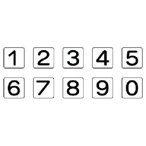 ユニット 配管ステッカー 数字1~0 各1(小) 40×40 10枚組 AS.24.20S 安全標識 ユニット 配管ステッカー 数字1~0 各1(小) 40×40 10枚組 AS.24.20S 安全標識