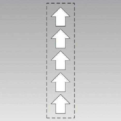 ユニット カッティング矢印白(配管識別シート用) 36×36 5枚組 404-99W 安全標識 ユニット カッティング矢印白(配管識別シート用) 36×36 5枚組 404-99W 安全標識