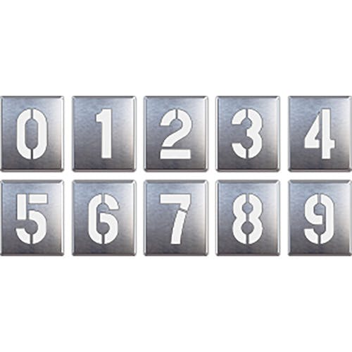 ユニット 吹付け用プレート 0~9(10枚1組) 819-35A 安全標識 ユニット 吹付け用プレート 0~9(10枚1組) 819-35A 安全標識