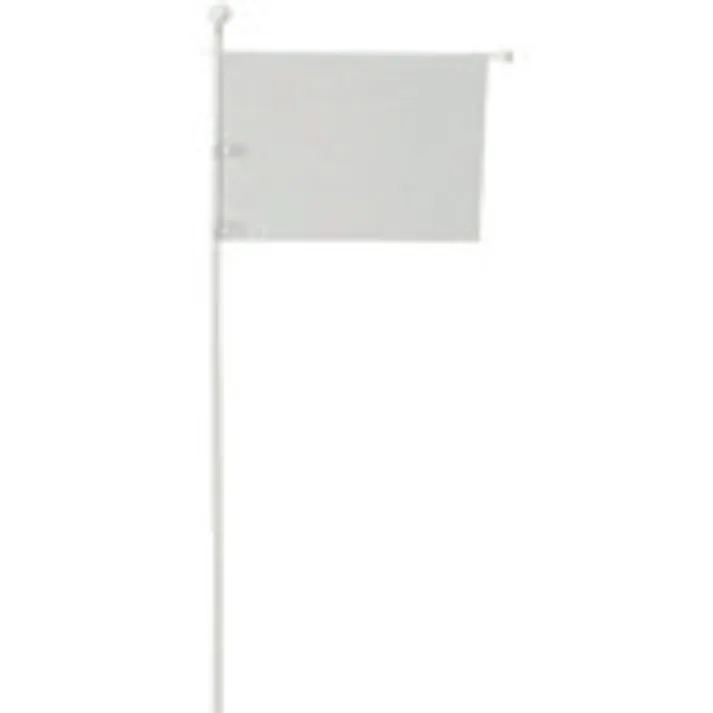【CAINZ-DASH】ユニット 避難誘導旗 ポケット式(A3)塩ビパイプ白 1250×530mm 831-75【別送品】