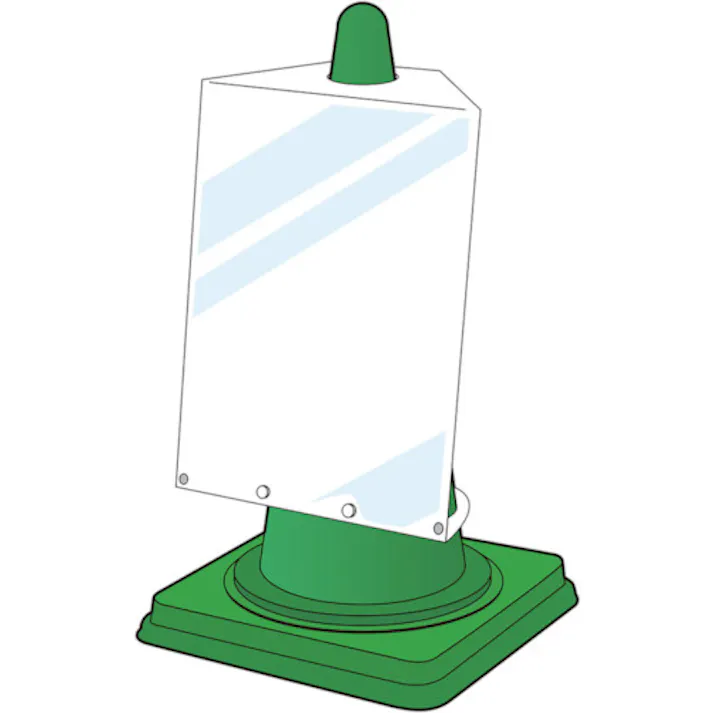 【CAINZ-DASH】ユニット コーンサインポケットボードA3タテ 834-471【別送品】