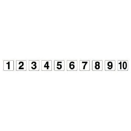 ユニット 番号札ステッカー 1~10 各1枚入 10枚組 50×50 844-75 安全標識 ユニット 番号札ステッカー 1~10 各1枚入 10枚組 50×50 844-75 安全標識