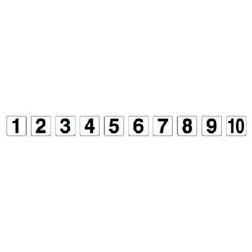 ユニット 番号札ステッカー 1~10 各1枚入 10枚組 100×100 844-95 安全標識 ユニット 番号札ステッカー 1~10 各1枚入 10枚組 100×100 844-95 安全標識