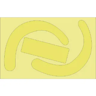 【CAINZ-DASH】ユニット 安全帯使用確認ステッカー 蛍光黄(10枚入) 335-27Y【別送品】