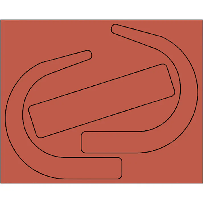 【CAINZ-DASH】ユニット 安全帯使用確認ステッカー 大 蛍光赤(10枚入) 335-28R【別送品】