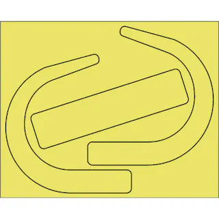 【CAINZ-DASH】ユニット 安全帯使用確認ステッカー 大 蛍光黄(10枚入) 335-28Y【別送品】