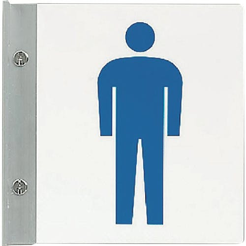 ユニット トイレ表示男セット 842-52A サインプレート ユニット トイレ表示男セット 842-52A サインプレート