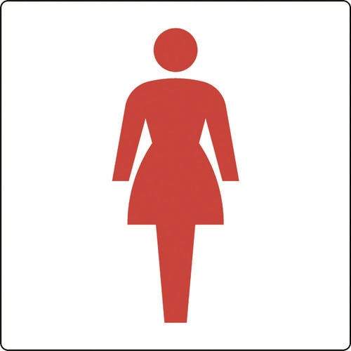 ユニット トイレ表示 大 女子 842-63A サインプレート ユニット トイレ表示 大 女子 842-63A サインプレート