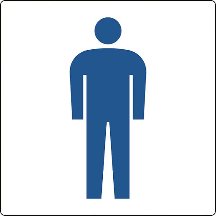 【CAINZ-DASH】ユニット トイレ表示 小 男子 842-65A【別送品】