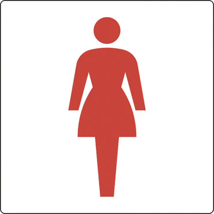 【CAINZ-DASH】ユニット トイレ表示 小 女子 842-66A【別送品】