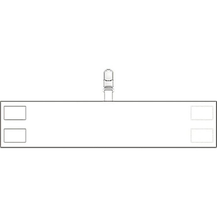 【CAINZ-DASH】ユニット 腕章　クリップタイプ（白） 848-66A【別送品】