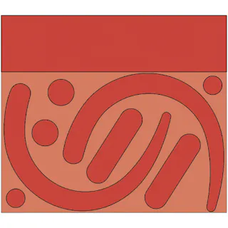 【CAINZ-DASH】ユニット フックステッカー (蛍光 赤) 335-31R【別送品】