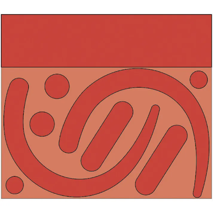 【CAINZ-DASH】ユニット フックステッカー (蛍光 赤) 335-31R【別送品】