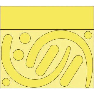 【CAINZ-DASH】ユニット フックステッカー (蛍光 黄) 335-31Y【別送品】