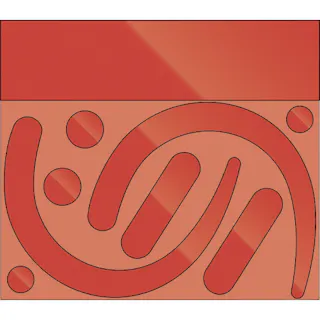 【CAINZ-DASH】ユニット フックステッカー (蛍光反射 赤) 335-32R【別送品】