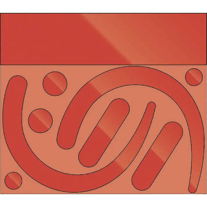 【CAINZ-DASH】ユニット フックステッカー (蛍光反射 赤) 335-32R【別送品】