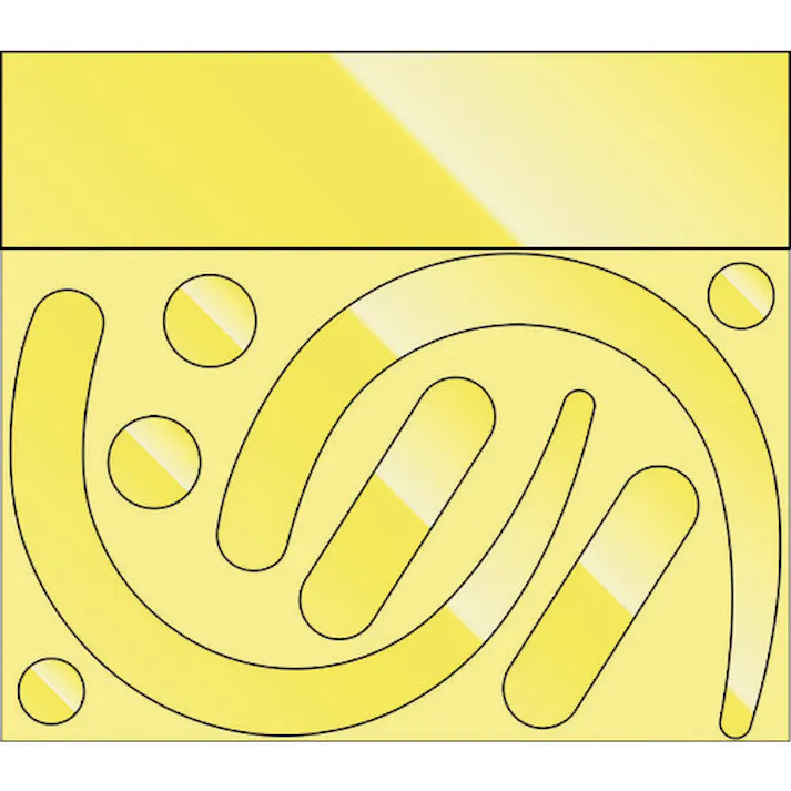 【CAINZ-DASH】ユニット フックステッカー (蛍光反射 黄) 335-32Y【別送品】