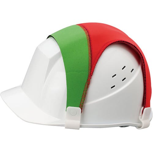 ユニット セフティチェックX-バンド(緑/赤) 377-702 ヘルメット関連用品 ユニット セフティチェックX-バンド(緑/赤) 377-702 ヘルメット関連用品