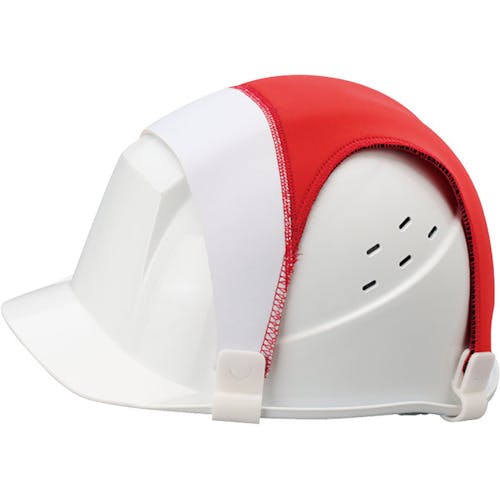ユニット セフティチェックX-バンド(白/赤) 377-703 ヘルメット関連用品 ユニット セフティチェックX-バンド(白/赤) 377-703 ヘルメット関連用品