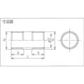 【CAINZ-DASH】島田電機 炭素銅鋼管　耐圧防爆構造ニップル　ＰＦ１／２ SNP-16【別送品】