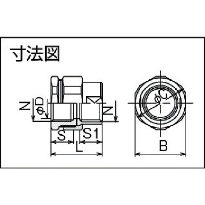 【CAINZ-DASH】島田電機 耐圧防爆構造ユニオンカップリング　ＰＦ１／２ SUF-16【別送品】